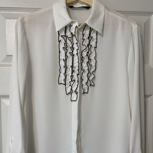Zara ruffle blouse.